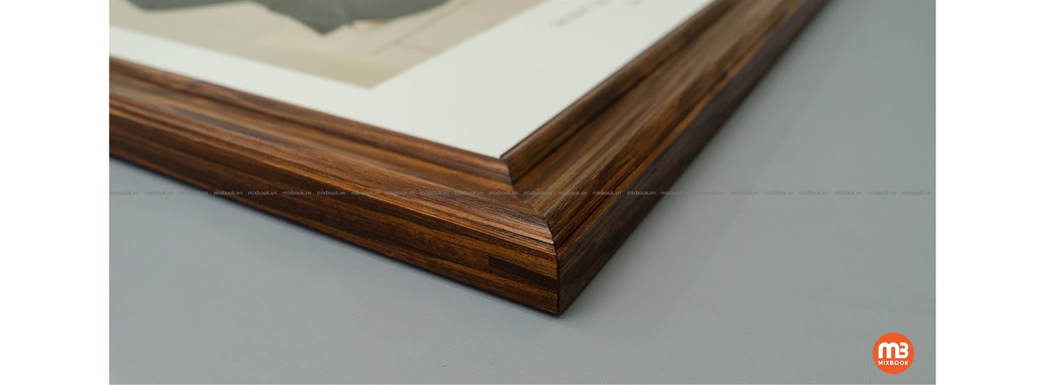Ảnh phóng khung nổi nhôm bạc