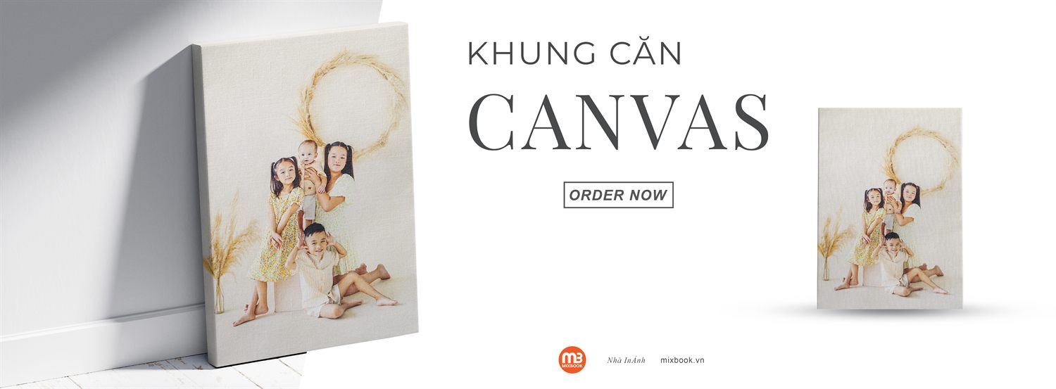 Tranh canvas căng khung